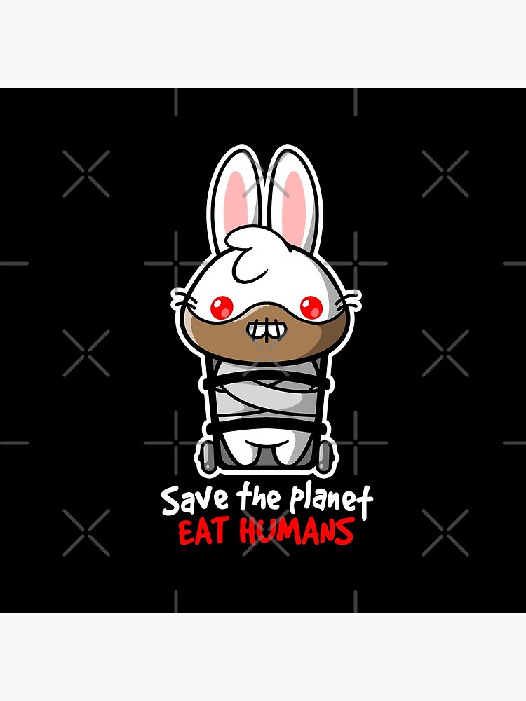 Hannibal Lecter Bunny Throw Pillow - Image 2