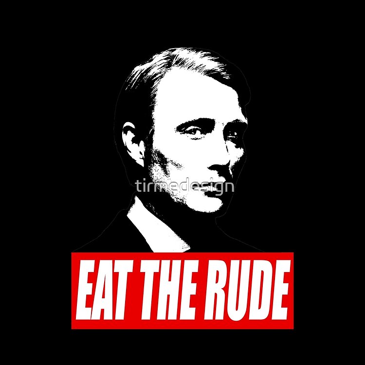 Eat The Rude Hannibal Dark Tote Bag - Image 2