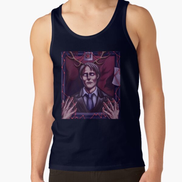 Hannibal Lecter Creepy Tank Top - Image 5