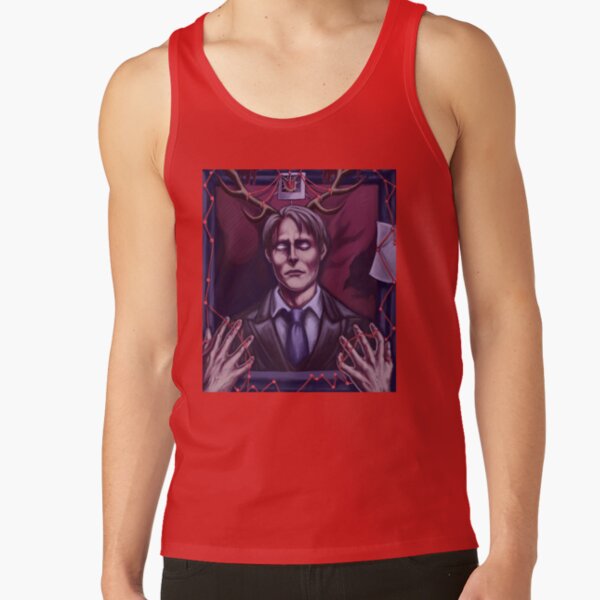 Hannibal Lecter Creepy Tank Top - Image 4