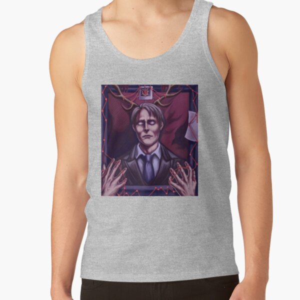 Hannibal Lecter Creepy Tank Top - Image 3