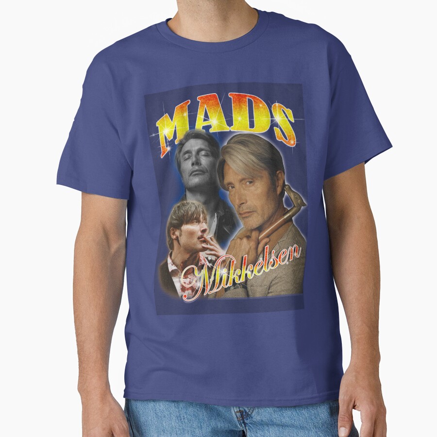 Mads Mikkelsen Bootleg Design T-shirt - Image 4