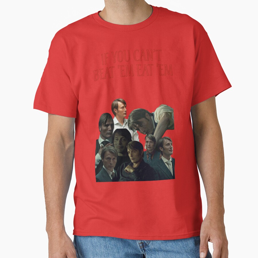 Hannibal Lecter If You Can T Beat Em Eat Em T-shirt - Image 5