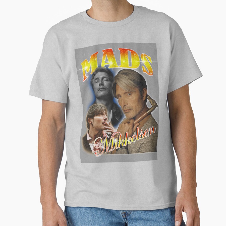 Mads Mikkelsen Bootleg Design T-shirt - Image 3