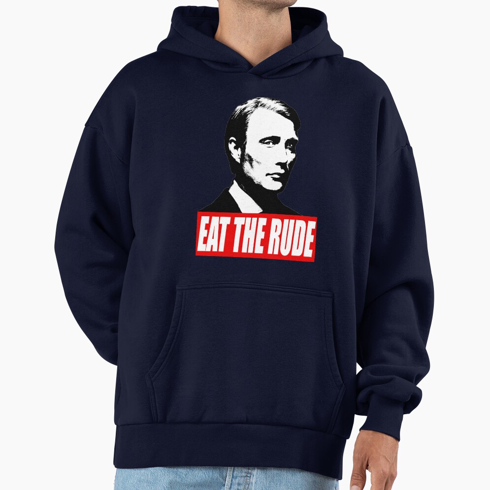 Eat The Rude Hannibal Dark Hoodie - Image 5