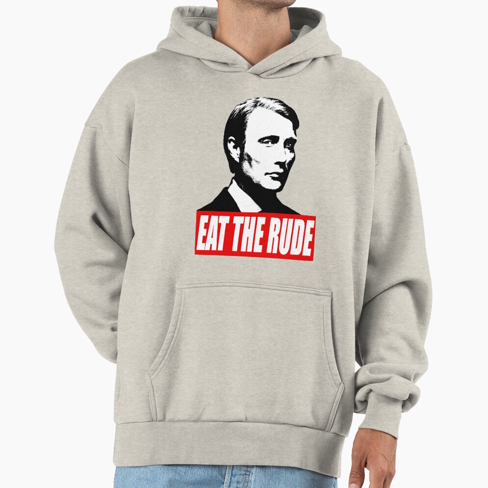 Eat The Rude Hannibal Dark Hoodie - Image 3