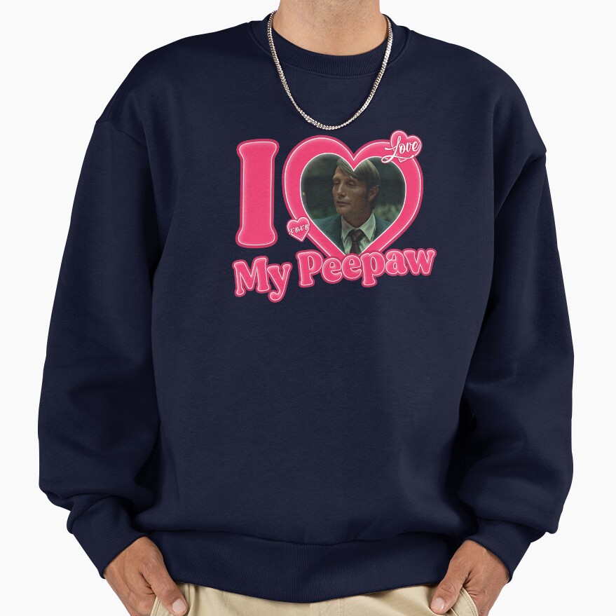 I Love My Peepaw Mads Mikkelsen Sweatshirt - Image 5