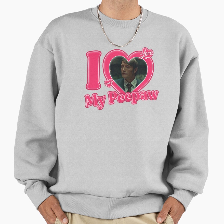 I Love My Peepaw Mads Mikkelsen Sweatshirt - Image 4