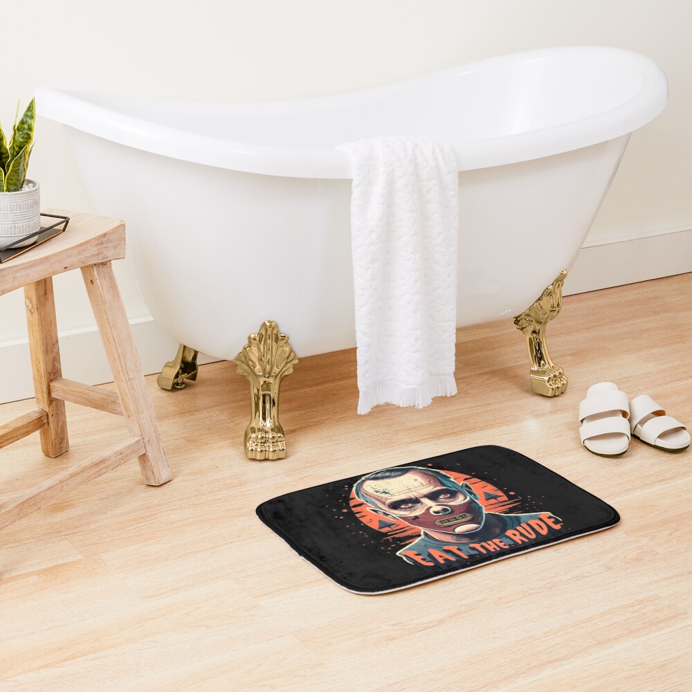 Eat The Rude Hannibal Lecter Hot Bath Mat - Image 2