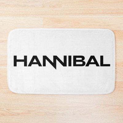 Hannibal Logo Black Bath Mat
