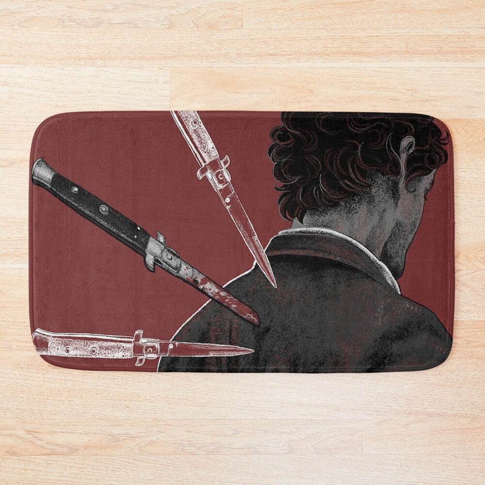 Hannibal Lecter Like Knives Bath Mat