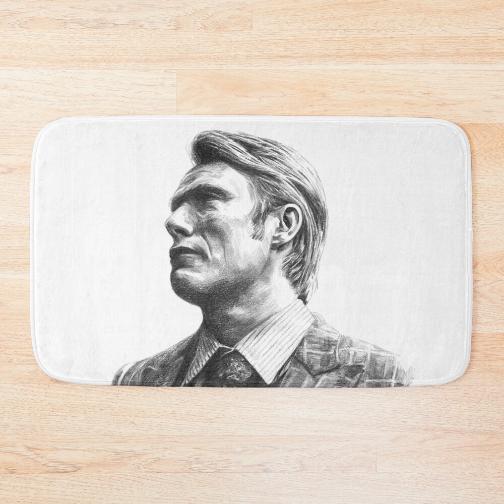 Hannibal Art Print Mads Mikkelsen Bath Mat