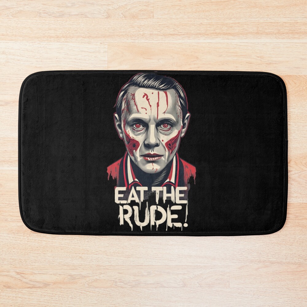 Eat The Rude Hannibal Lecter New Bath Mat