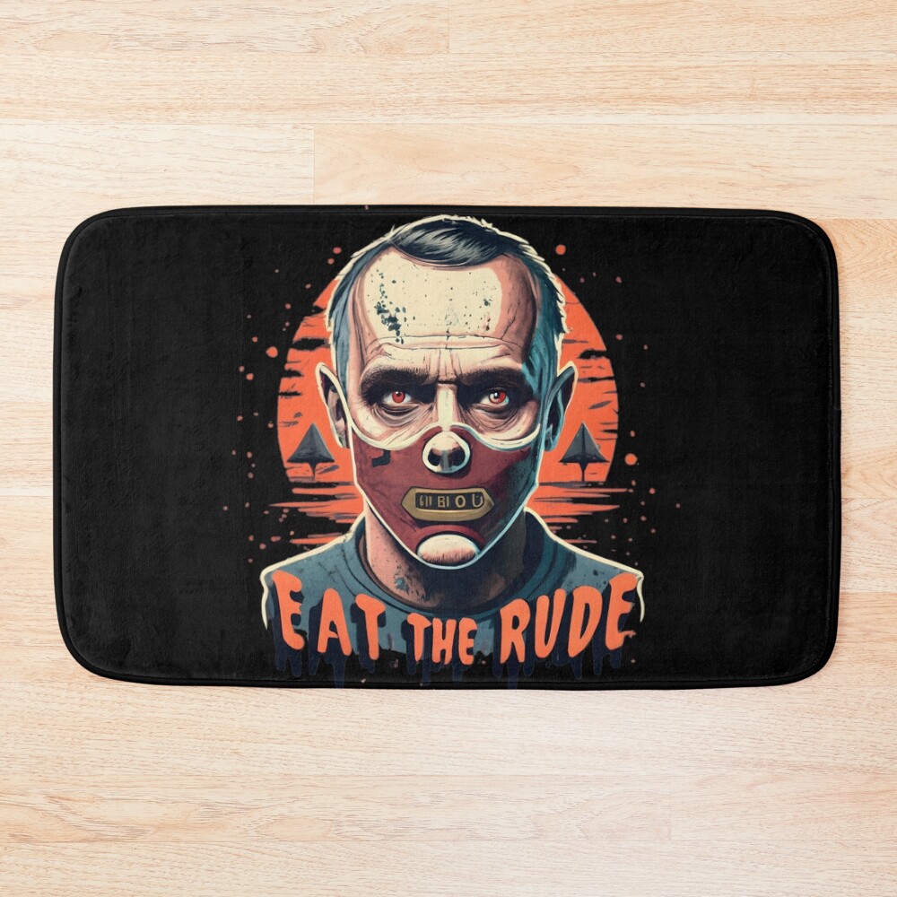 Eat The Rude Hannibal Lecter Hot Bath Mat