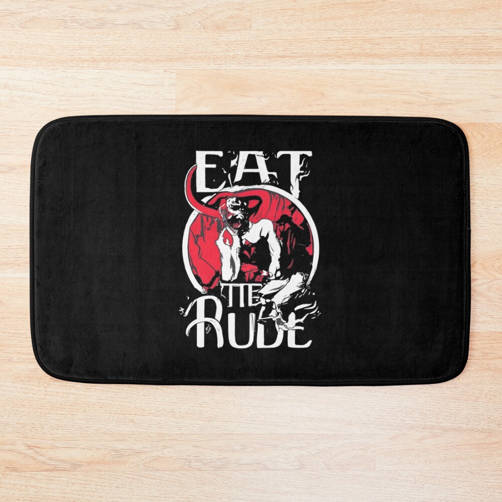 Eat The Rude Hannibal Lecter Horror Bath Mat