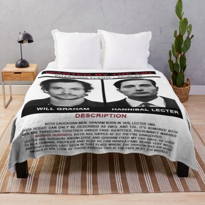 Hannibal Lecter And Will Graham Throw Blanket