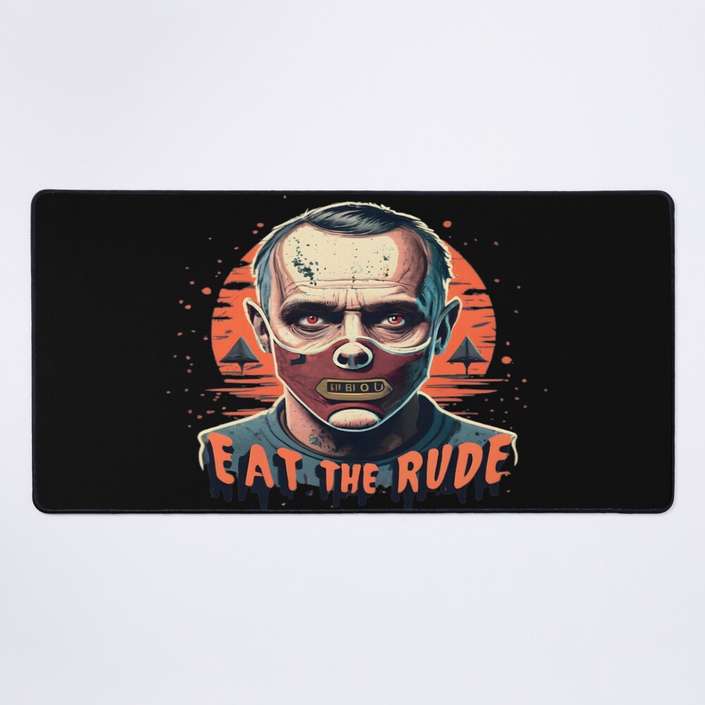 Eat The Rude Hannibal Lecter Hot Mouse Pad