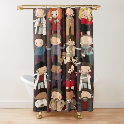 Tiny Hannibal Lecter Cute Shower Curtain