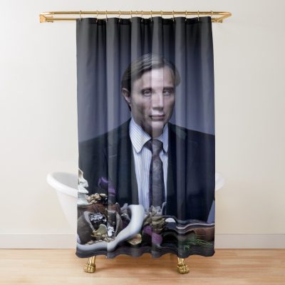 Mads Mikkelsen Hannibal Shower Curtain