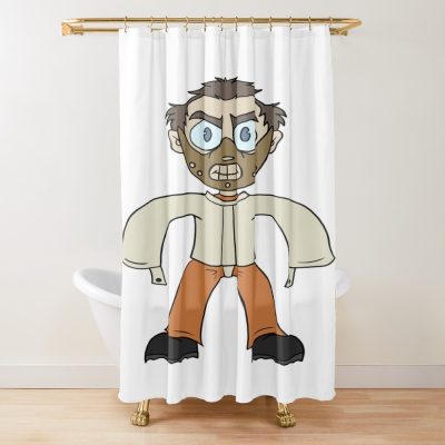 Hannibal Lecter Chibi Cute Shower Curtain