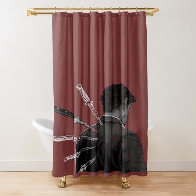 Hannibal Lecter Like Knives Shower Curtain