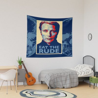 Eat The Rude Hannibal Lecter Tapestry