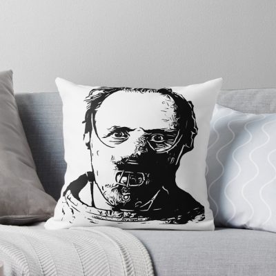 Hannibal Lecter Creepy Throw Pillow