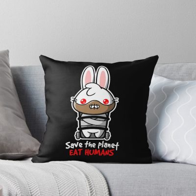 Hannibal Lecter Bunny Throw Pillow