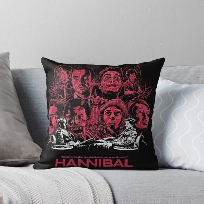 Hannibal Eat The Rude Throw Pillow