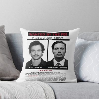 Hannibal Lecter And Will Graham Throw Pillow