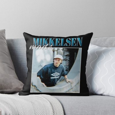 Hannibal Lecter Vintage Mads Throw Pillow